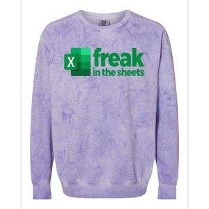 Freak In The Excel Sheets Colorblast Crewneck Sweatshirt