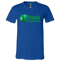 Freak In The Excel Sheets V-Neck T-Shirt