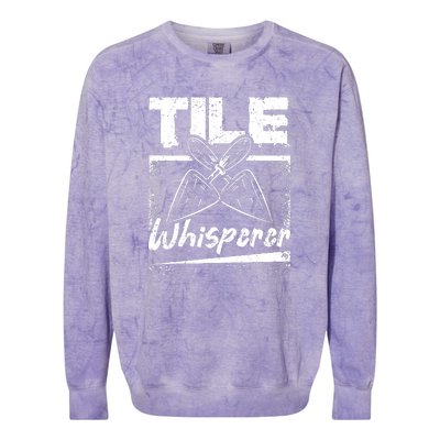 Flooring Installer Tile Whisperer Colorblast Crewneck Sweatshirt