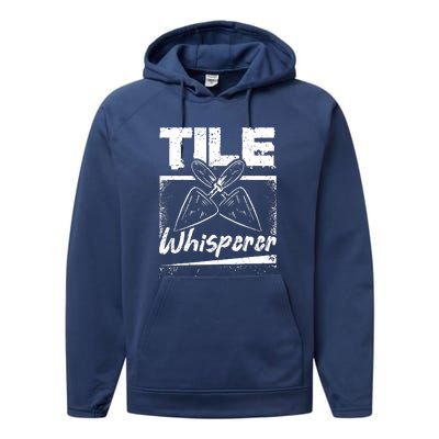 Flooring Installer Tile Whisperer Performance Fleece Hoodie