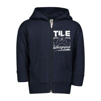 Flooring Installer Tile Whisperer Toddler Zip Fleece Hoodie