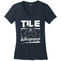 Flooring Installer Tile Whisperer Women's V-Neck T-Shirt