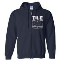 Flooring Installer Tile Whisperer Full Zip Hoodie