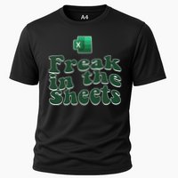 Freak In The Sheets Funny Accountant Excel Cooling Performance Crew T-Shirt