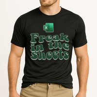 Freak In The Sheets Funny Accountant Excel Cooling Performance Crew T-Shirt