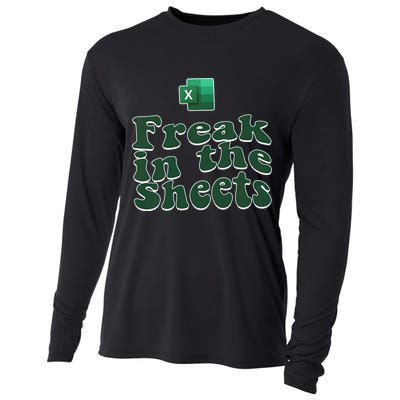 Freak In The Sheets Funny Accountant Excel Cooling Performance Long Sleeve Crew