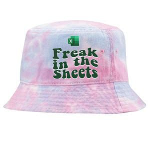 Freak In The Sheets Funny Accountant Excel Tie-Dyed Bucket Hat