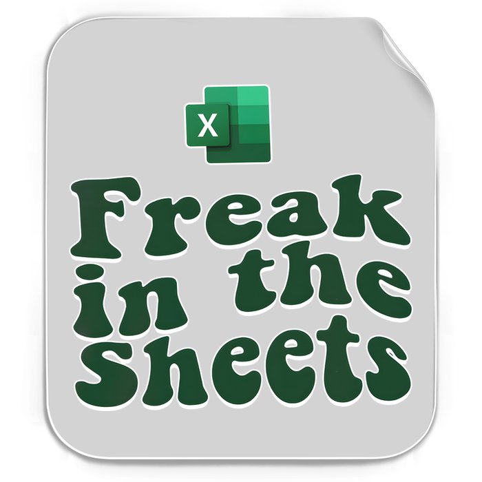 Freak In The Sheets Funny Accountant Excel Permanent Decal Sticker