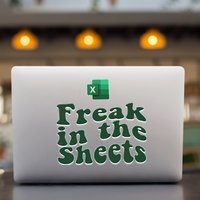 Freak In The Sheets Funny Accountant Excel Permanent Decal Sticker