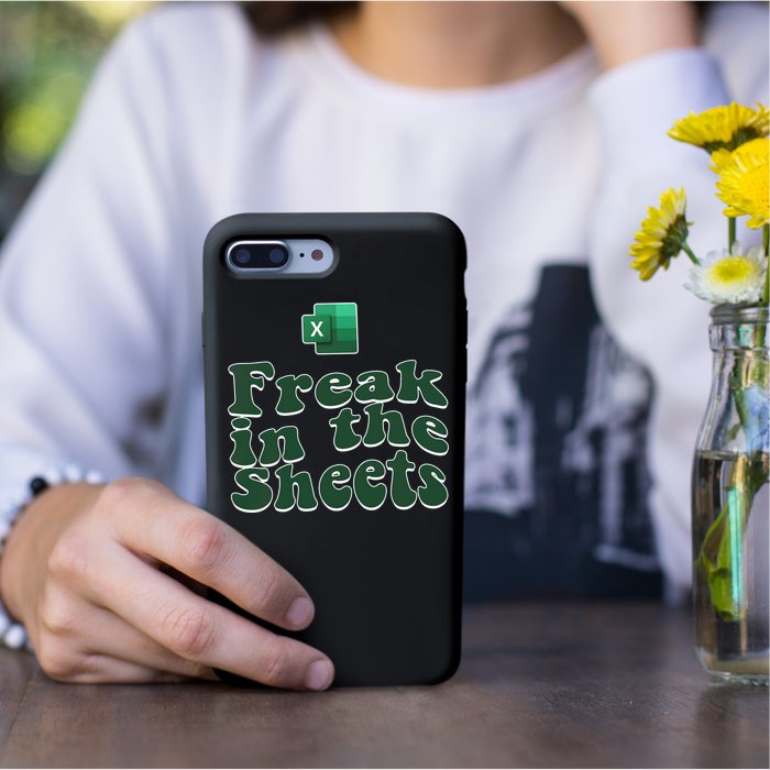 Freak In The Sheets Funny Accountant Excel Permanent Decal Sticker