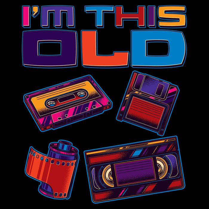Funny I'm This Old Retro Media Technology Impact Tech Backpack