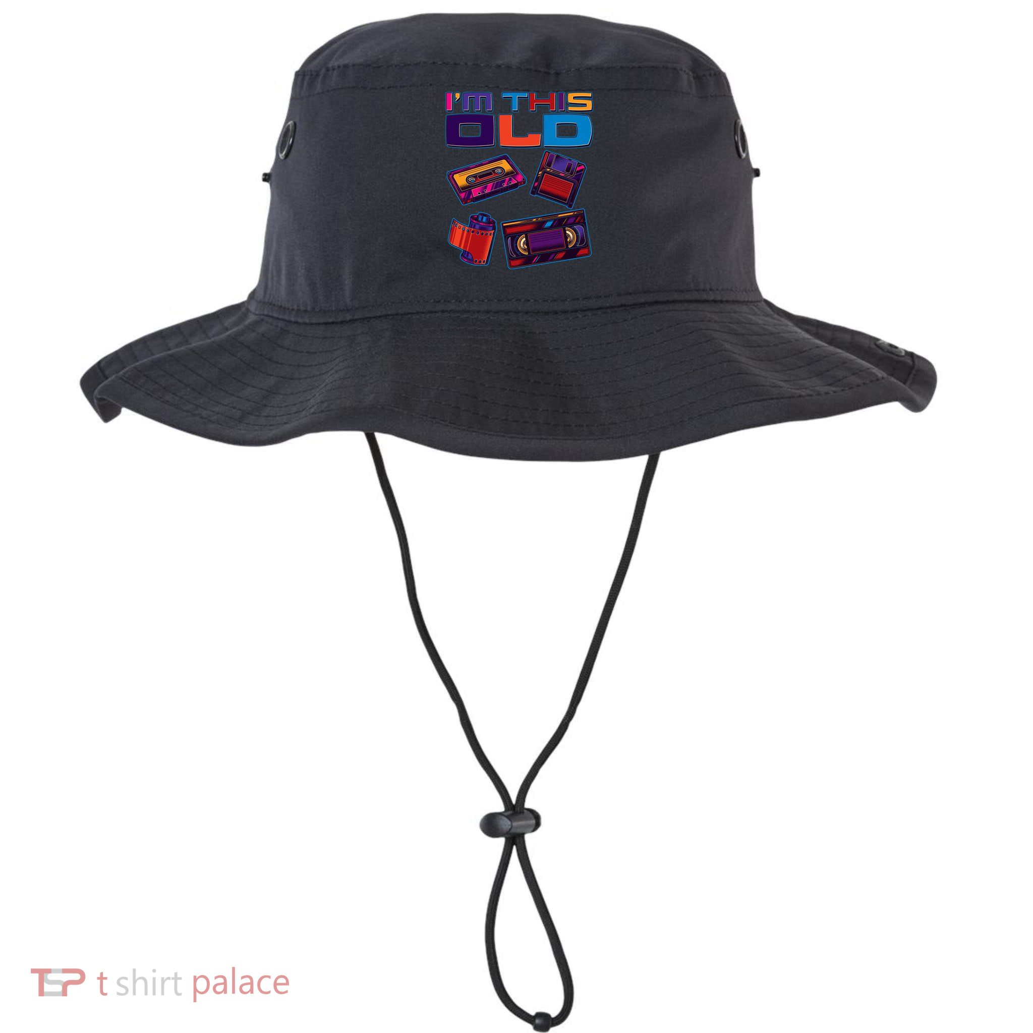 Funny I'm This Old Retro Media Technology Legacy Cool Fit Booney Bucket Hat