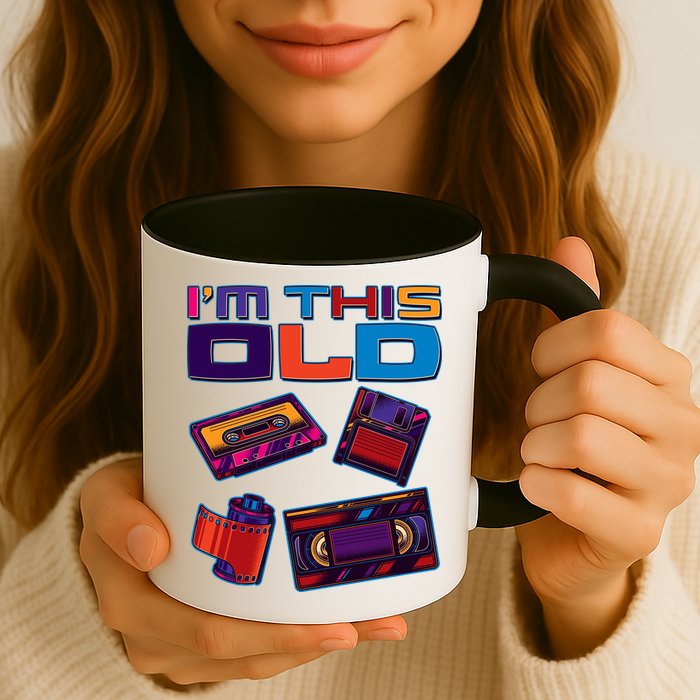 Funny I'm This Old Retro Media Technology Mug