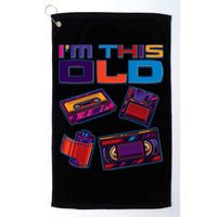 Funny I'm This Old Retro Media Technology Golf Towel