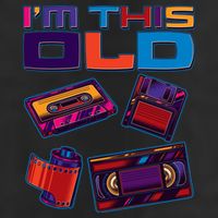 Funny I'm This Old Retro Media Technology Golf Towel