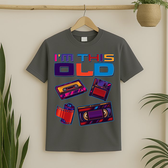Funny I'm This Old Retro Media Technology T-Shirt