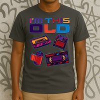 Funny I'm This Old Retro Media Technology T-Shirt