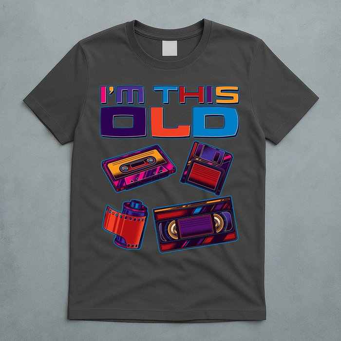 Funny I'm This Old Retro Media Technology T-Shirt