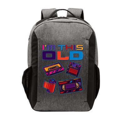 Funny I'm This Old Retro Media Technology Vector Backpack
