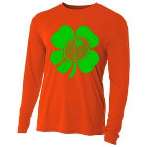 Fun Irish Tennis Shamrocks Costume St Patrick's Day Cool Gift Cooling Performance Long Sleeve Crew