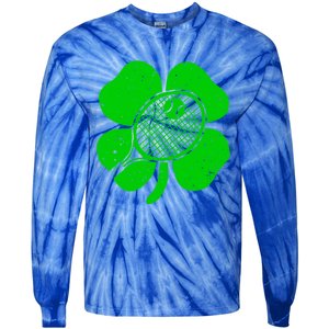 Fun Irish Tennis Shamrocks Costume St Patrick's Day Cool Gift Tie-Dye Long Sleeve Shirt