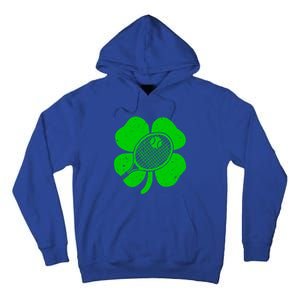 Fun Irish Tennis Shamrocks Costume St Patrick's Day Cool Gift Tall Hoodie