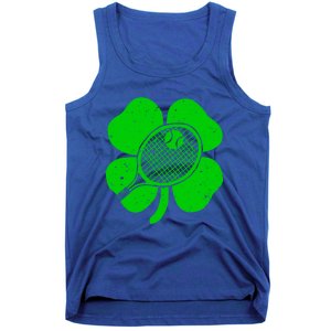 Fun Irish Tennis Shamrocks Costume St Patrick's Day Cool Gift Tank Top