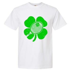 Fun Irish Tennis Shamrocks Costume St Patrick's Day Cool Gift Garment-Dyed Heavyweight T-Shirt