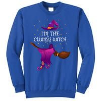 Funny Im The Clumsy Witch Halloween Cool Gift Tall Sweatshirt