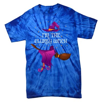 Funny Im The Clumsy Witch Halloween Cool Gift Tie-Dye T-Shirt