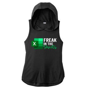 Freak In The Sheets Accountant Funny Spreadsheet Excel Ladies PosiCharge Tri-Blend Wicking Draft Hoodie Tank