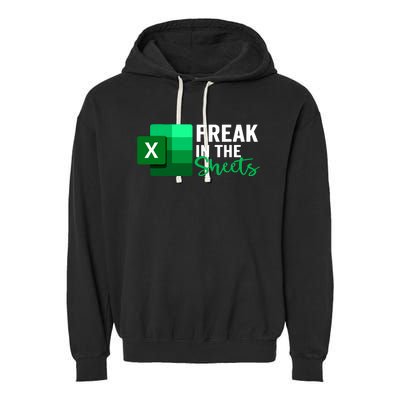 Freak In The Sheets Accountant Funny Spreadsheet Excel Garment-Dyed Fleece Hoodie