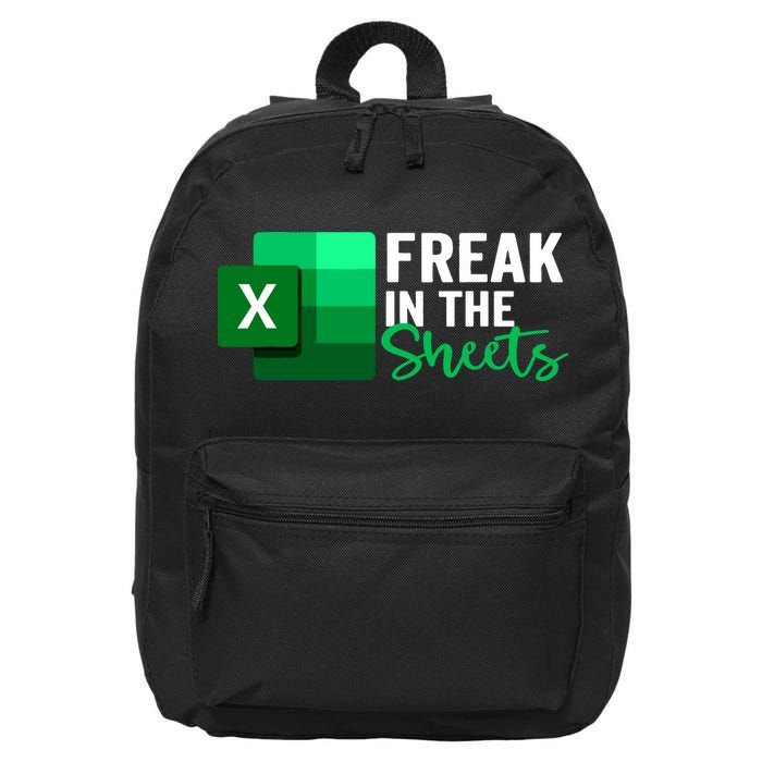 Freak In The Sheets Accountant Funny Spreadsheet Excel 16 in Basic Backpack