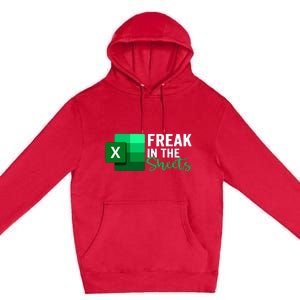 Freak In The Sheets Accountant Funny Spreadsheet Excel Premium Pullover Hoodie