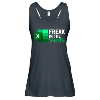 Freak In The Sheets Accountant Funny Spreadsheet Excel Ladies Essential Flowy Tank