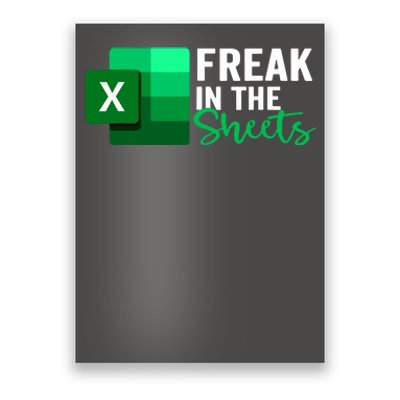 Freak In The Sheets Accountant Funny Spreadsheet Excel Poster