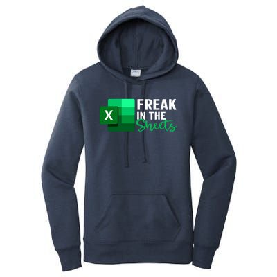 Freak In The Sheets Accountant Funny Spreadsheet Excel Women's Pullover Hoodie