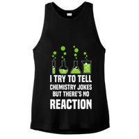 Funny I Try To Tell Chemistry Jokes But There Is No Reaction Ladies PosiCharge Tri-Blend Wicking Tank