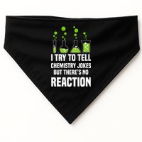 Funny I Try To Tell Chemistry Jokes But There Is No Reaction USA-Made Doggie Bandana