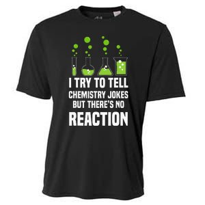 Funny I Try To Tell Chemistry Jokes But There Is No Reaction Cooling Performance Crew T-Shirt