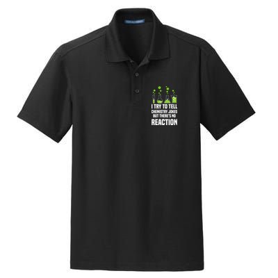 Funny I Try To Tell Chemistry Jokes But There Is No Reaction Dry Zone Grid Polo