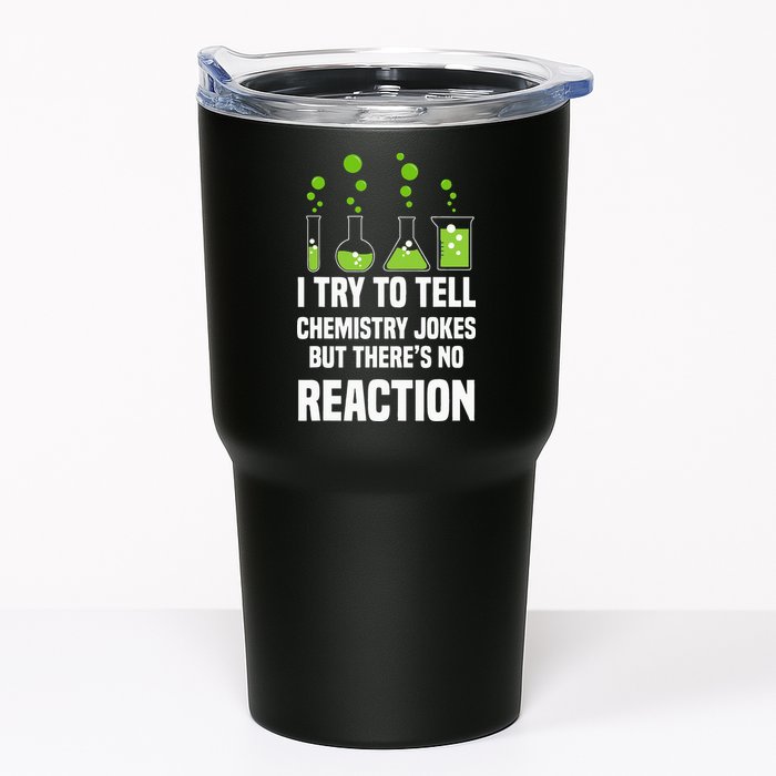 Funny I Try To Tell Chemistry Jokes But There Is No Reaction Tumbler