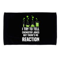 Funny I Try To Tell Chemistry Jokes But There Is No Reaction Microfiber Hand Towel