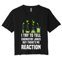 Funny I Try To Tell Chemistry Jokes But There Is No Reaction Crop Top