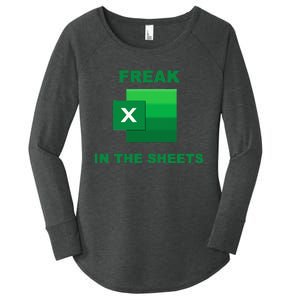 Freak In The Excel Sheets Women's Perfect Tri Tunic Long Sleeve Shirt