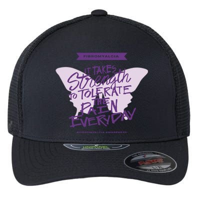 Fibromyalgia It Takes Strength Everyday Great Gift Fibro Awareness Gift Flexfit Unipanel Trucker Cap