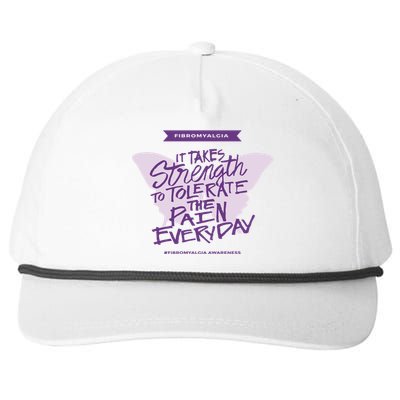 Fibromyalgia It Takes Strength Everyday Great Gift Fibro Awareness Gift Snapback Five-Panel Rope Hat