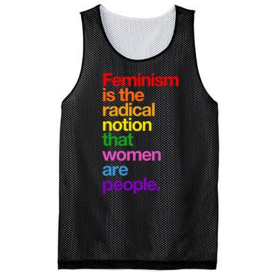 Feminism Is The Radical Notion That Women Are People Mesh Reversible Basketball Jersey Tank