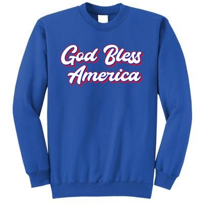 Fun Inspirational Tee God Bless America Usa Religious Us Cute Gift Sweatshirt