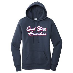 Fun Inspirational Tee God Bless America Usa Religious Us Cute Gift Women's Pullover Hoodie